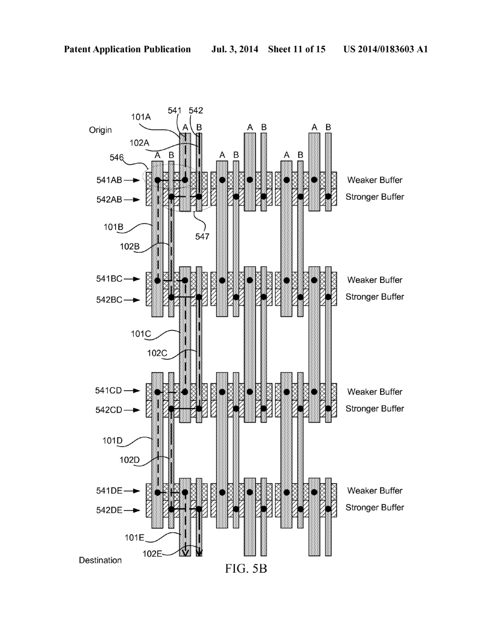 SIGNAL PATH AND METHOD OF MANUFACTURING A MULTIPLE-PATTERNED SEMICONDUCTOR     DEVICE - diagram, schematic, and image 12