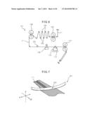 METHOD OF PRODUCING OPENED FIBER BUNDLE, AND METHOD OF PRODUCING CLEANING     MEMBER, APPARATUS WHICH OPENS FIBER BUNDLE, AND SYSTEM WHICH PRODUCES     CLEANING MEMBER diagram and image