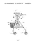 WALKING AID DEVICE WITH FOLDABLE SEAT diagram and image
