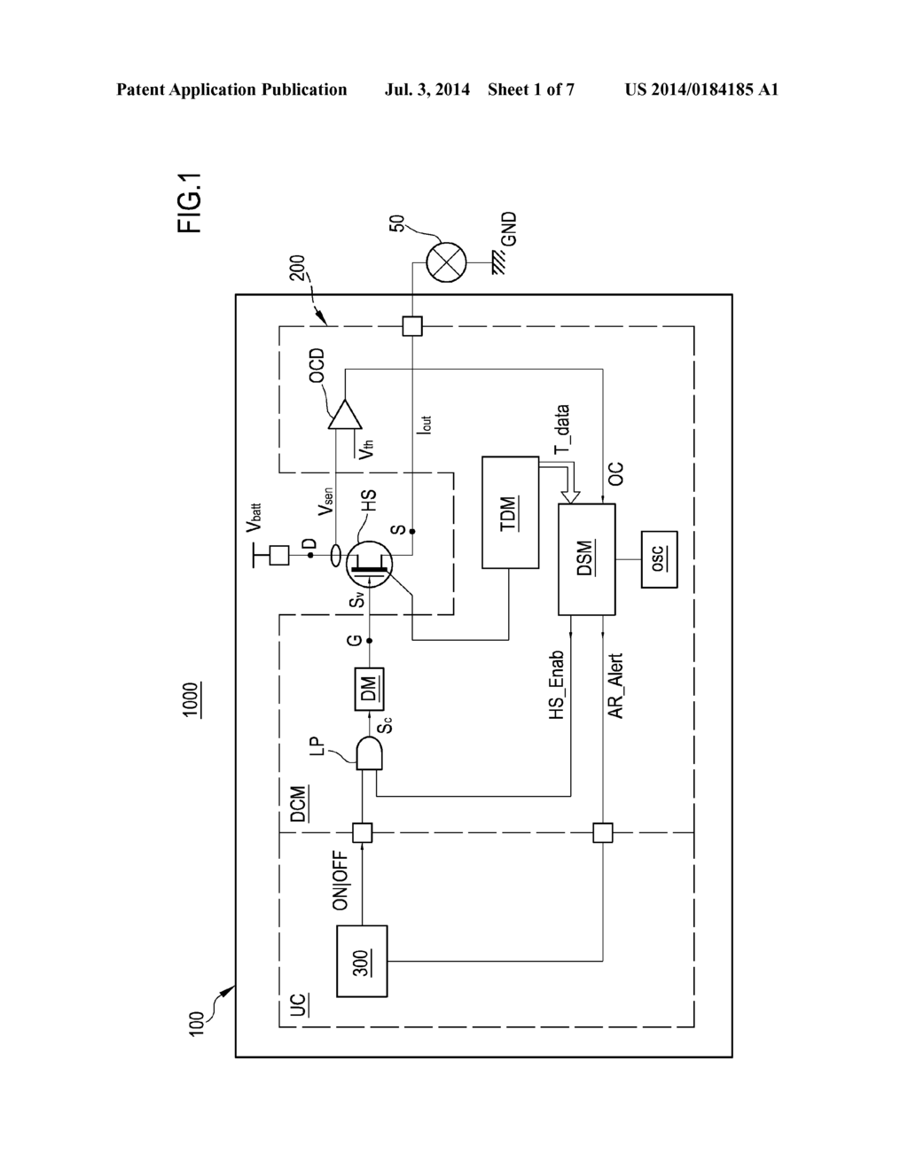 ELECTRIC SYSTEM COMPRISING A LOAD DRIVING APPARATUS BY AUTO-RECOVERY MODE,     AND METHOD OF OPERATING THE APPARATUS - diagram, schematic, and image 02