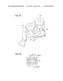 CONTACT POINT DEVICE AND ELECTROMAGNETIC RELAY THAT MOUNTS THE CONTACT     POINT DEVICE THEREON diagram and image