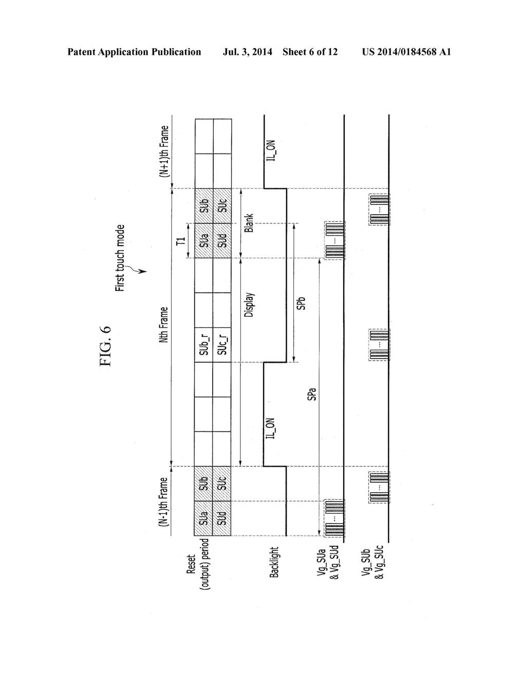 DISPLAY DEVICE INCLUDING SENSING UNIT AND METHOD OF DRIVING THE DISPLAY     DEVICE - diagram, schematic, and image 07