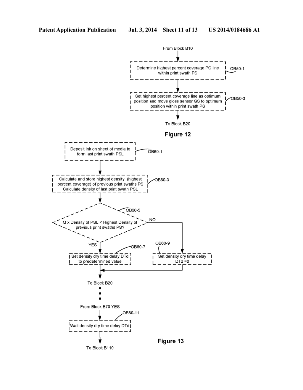 Scan and Pause Method for Determining Ink Drying Time in an Inkjet Printer - diagram, schematic, and image 12