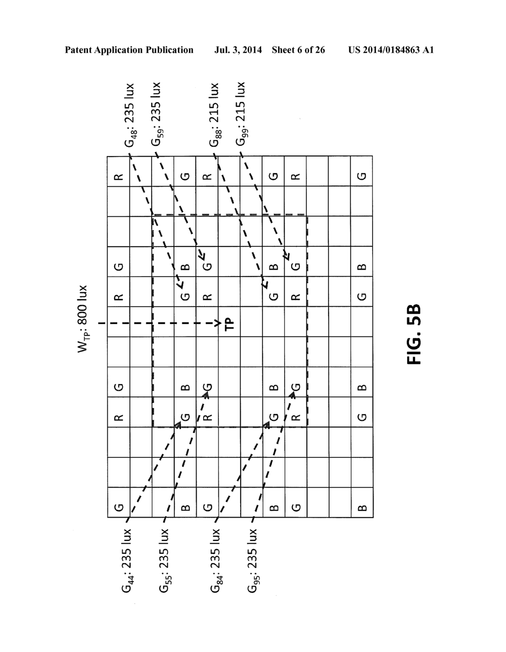 METHOD FOR CORRECTING PIXEL INFORMATION OF COLOR PIXELS ON A COLOR FILTER     ARRAY OF AN IMAGE SENSOR - diagram, schematic, and image 07