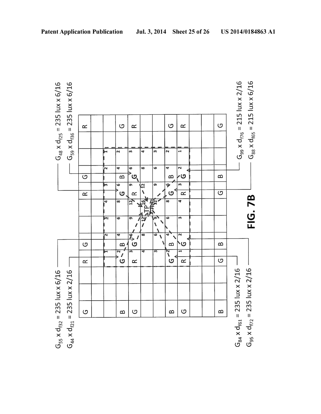 METHOD FOR CORRECTING PIXEL INFORMATION OF COLOR PIXELS ON A COLOR FILTER     ARRAY OF AN IMAGE SENSOR - diagram, schematic, and image 26