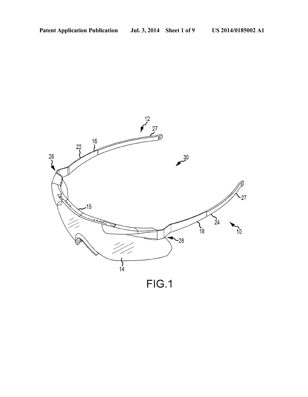 EYEWEAR AND EYEWEAR FRAMES WITH CONTOURED TEMPLES - diagram, schematic, and image 02