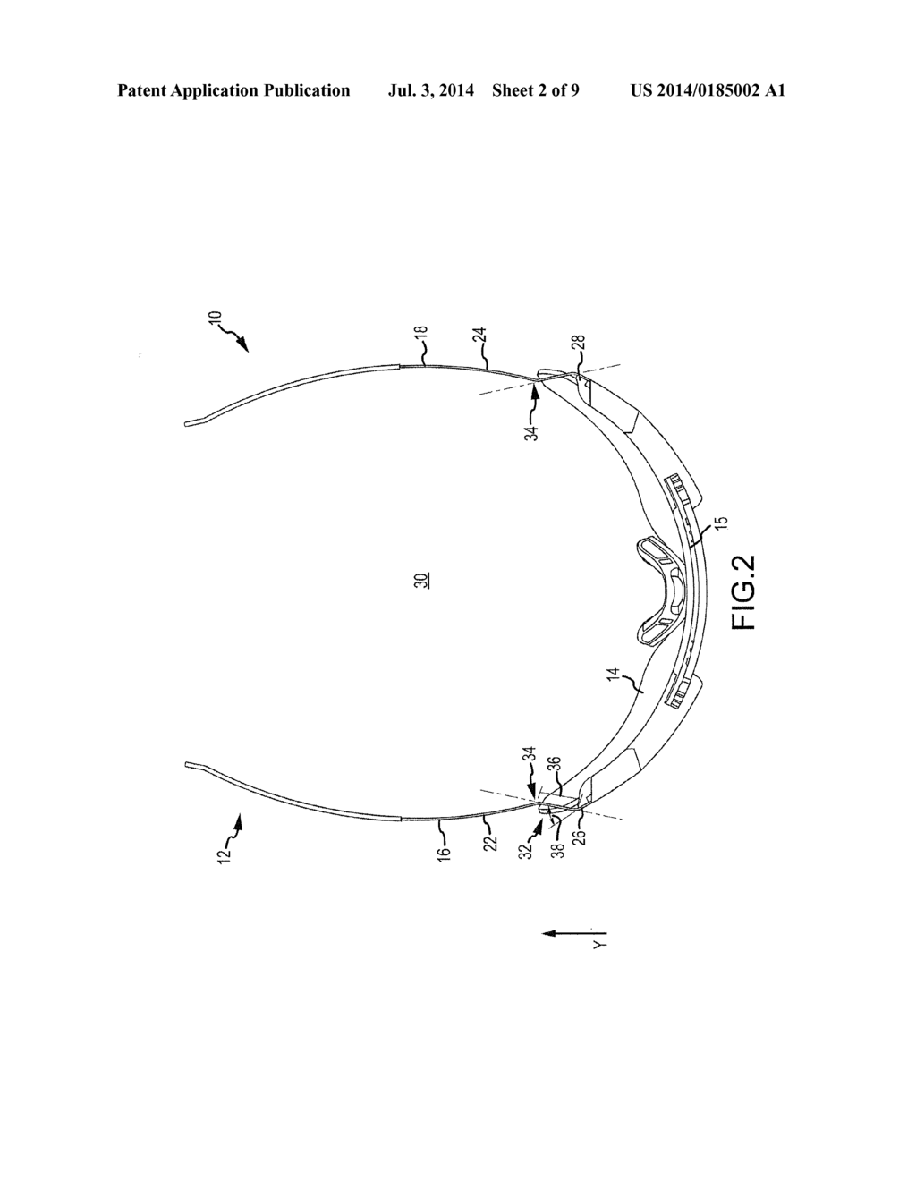 EYEWEAR AND EYEWEAR FRAMES WITH CONTOURED TEMPLES - diagram, schematic, and image 03