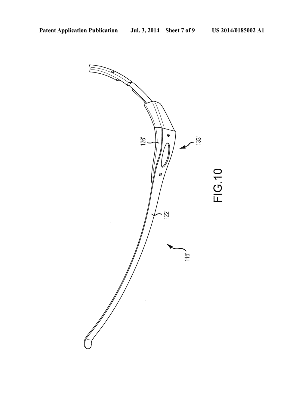 EYEWEAR AND EYEWEAR FRAMES WITH CONTOURED TEMPLES - diagram, schematic, and image 08