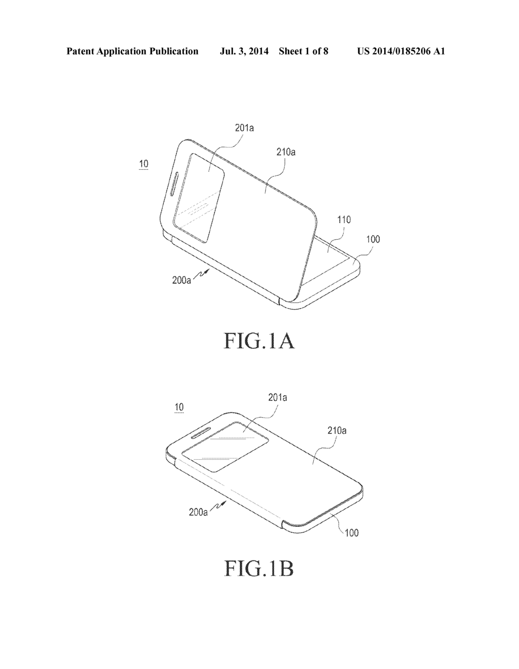 PORTABLE ELECTRONIC DEVICE AND COVER DEVICE THEREOF - diagram, schematic, and image 02