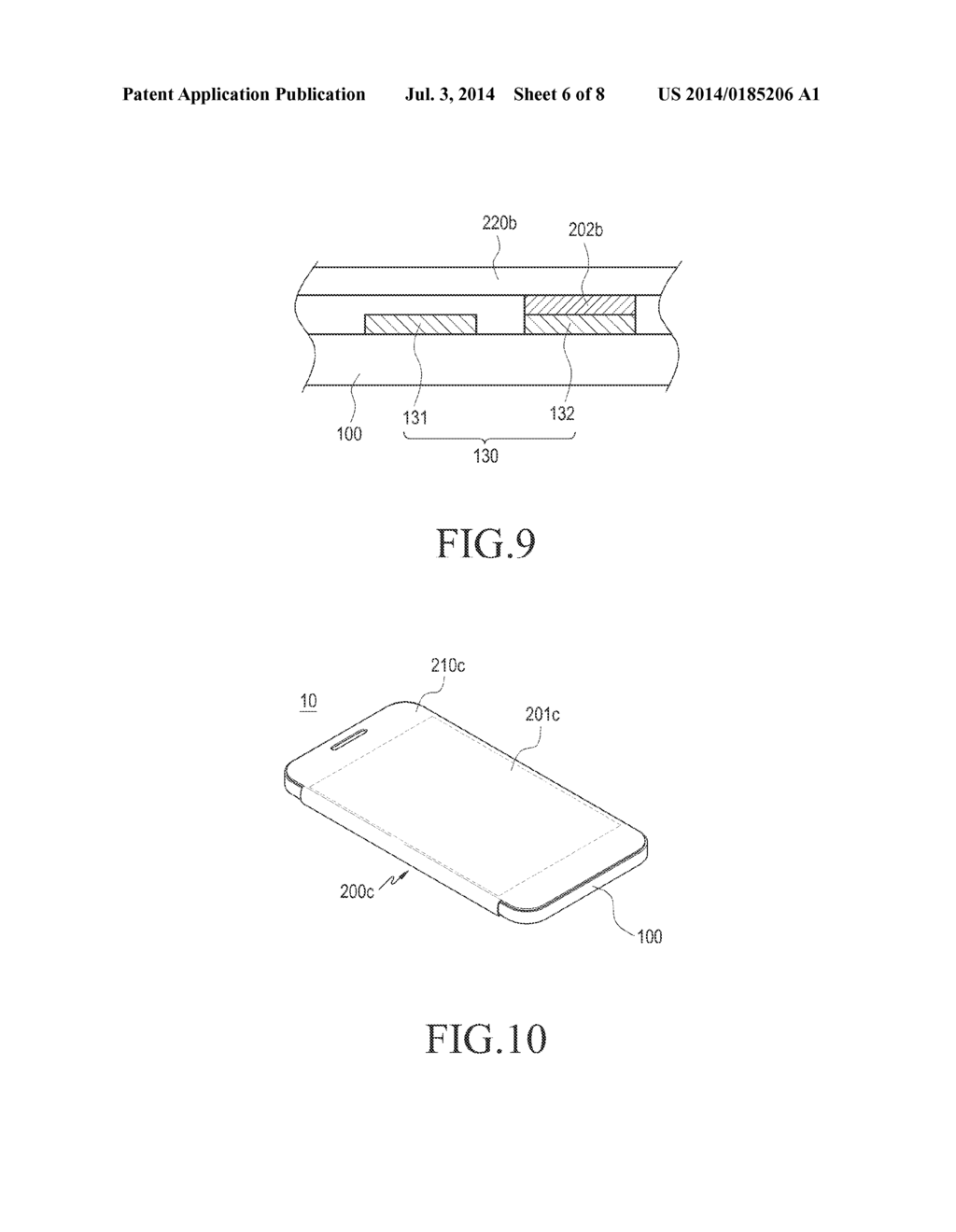 PORTABLE ELECTRONIC DEVICE AND COVER DEVICE THEREOF - diagram, schematic, and image 07