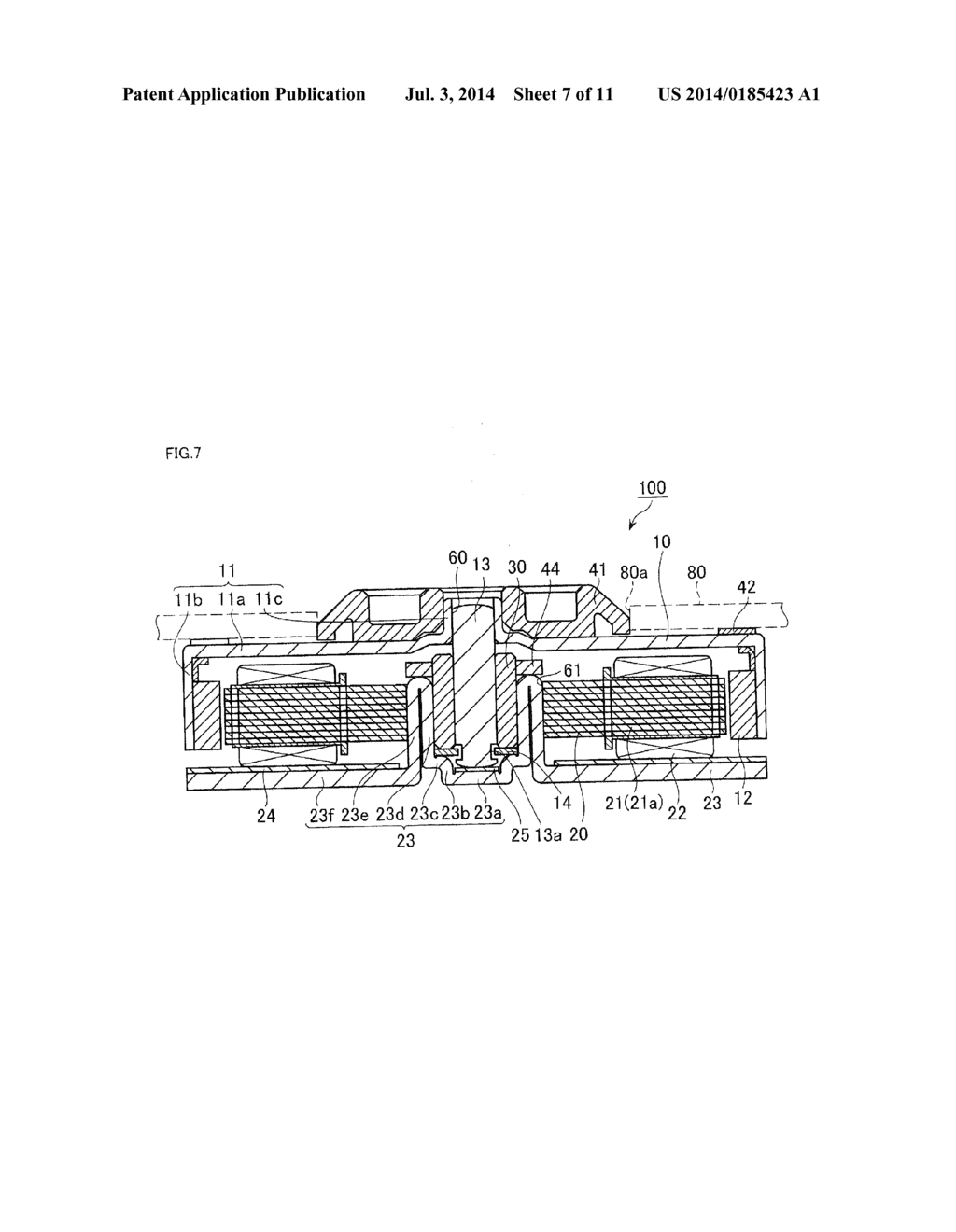 DISK ROTATING MOTOR AND DISK DRIVE DEVICE PROVIDED WITH THE SAME - diagram, schematic, and image 08