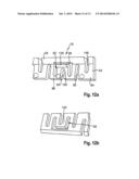 CONNECTION FOR ELASTIC OR RIGID PANEL-TYPE COMPONENTS, PROFILED SLIDE, AND     FLOOR COVERING diagram and image