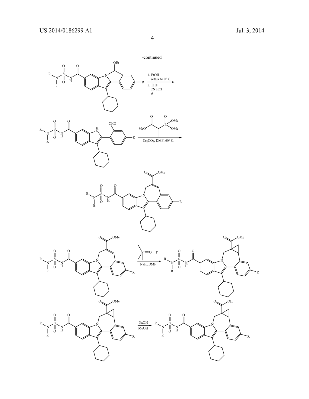 Cyclopropyl Fused Indolobenzazepine HCV NS5B Inhibitors - diagram, schematic, and image 05