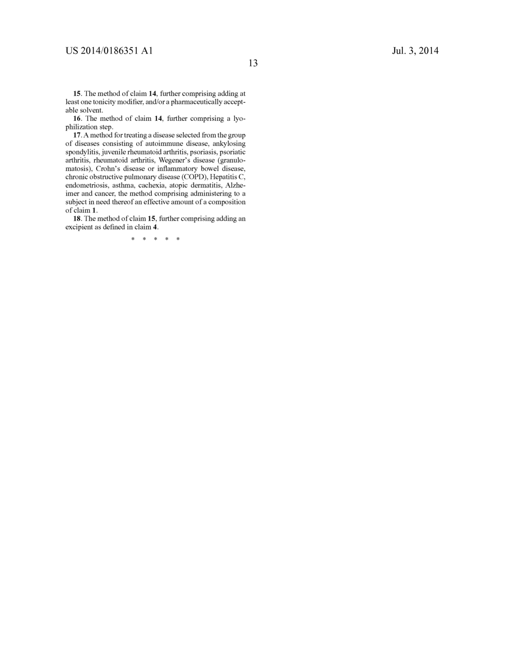 STABLE PHARMACEUTICAL LIQUID FORMULATIONS OF THE FUSION PROTEIN TNFR:Fc - diagram, schematic, and image 18