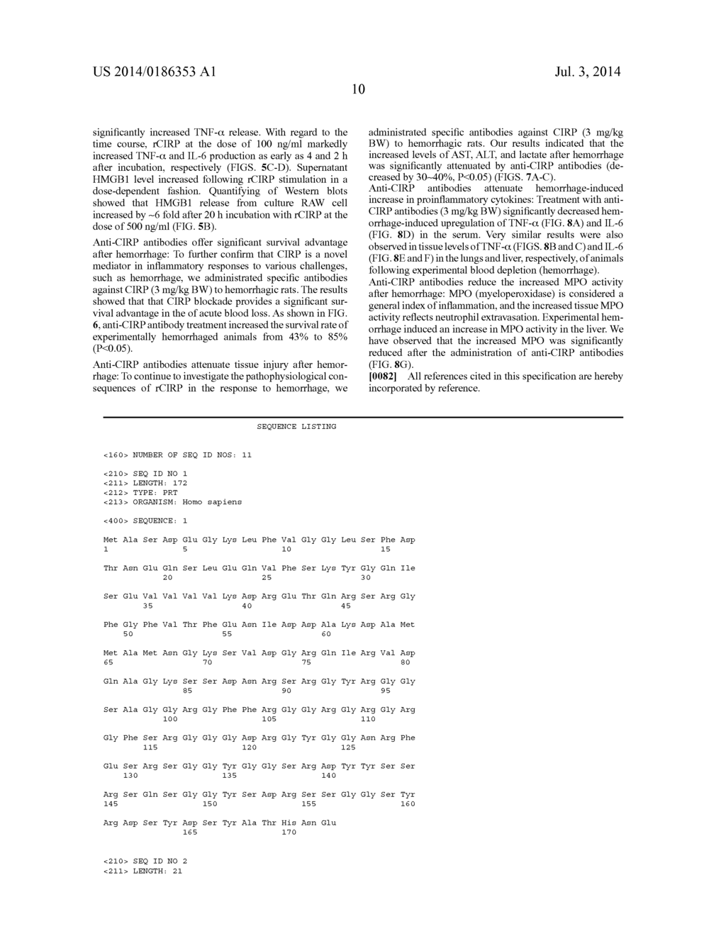 Treatment Of Inflammatory Diseases By Inhibiting Cold-Inducible     RNA-Binding Protein (CIRP) - diagram, schematic, and image 19