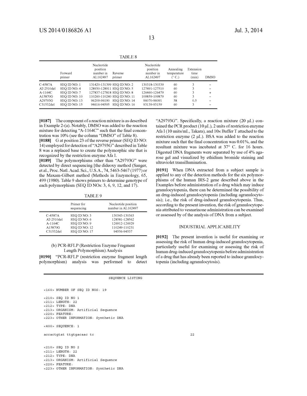 METHOD OF JUDGING RISK FOR  ONSET OF DRUG-INDUCED GRANULOCYTOPENIA - diagram, schematic, and image 15