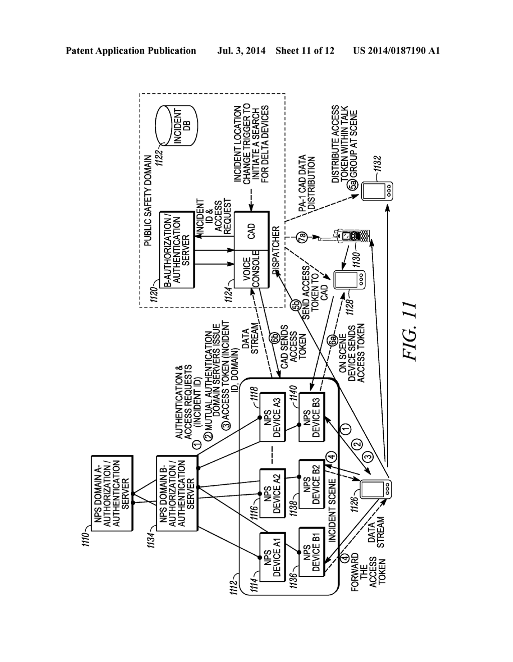 METHOD AND APPARATUS FOR RECEIVING A DATA STREAM DURING AN INCIDENT - diagram, schematic, and image 12