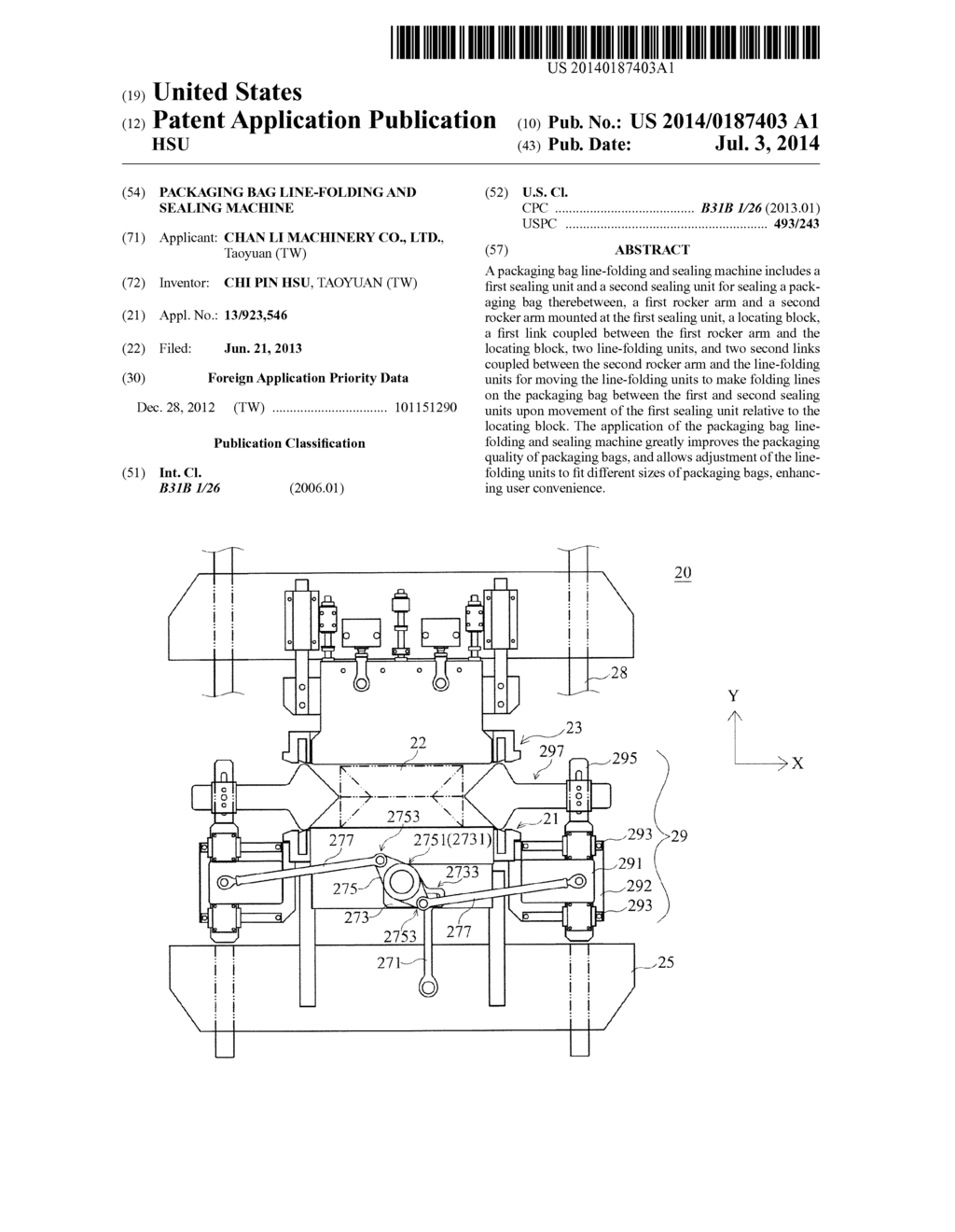 PACKAGING BAG LINE-FOLDING AND SEALING MACHINE - diagram, schematic, and image 01