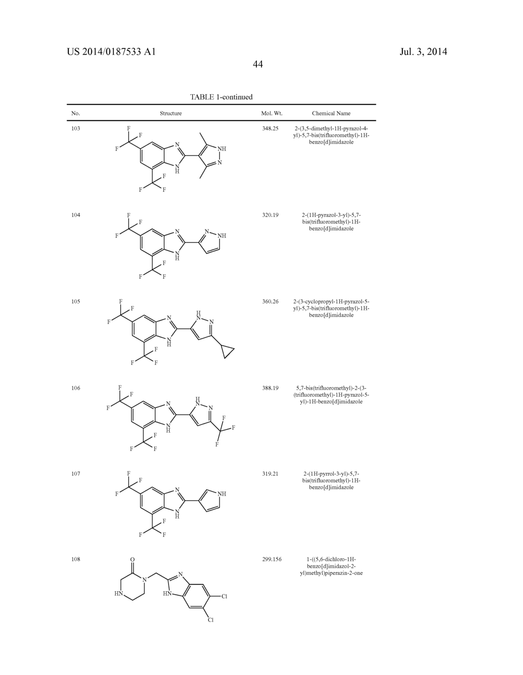 BENZIMIDAZOLE INHIBITORS OF THE SODIUM CHANNEL - diagram, schematic, and image 56