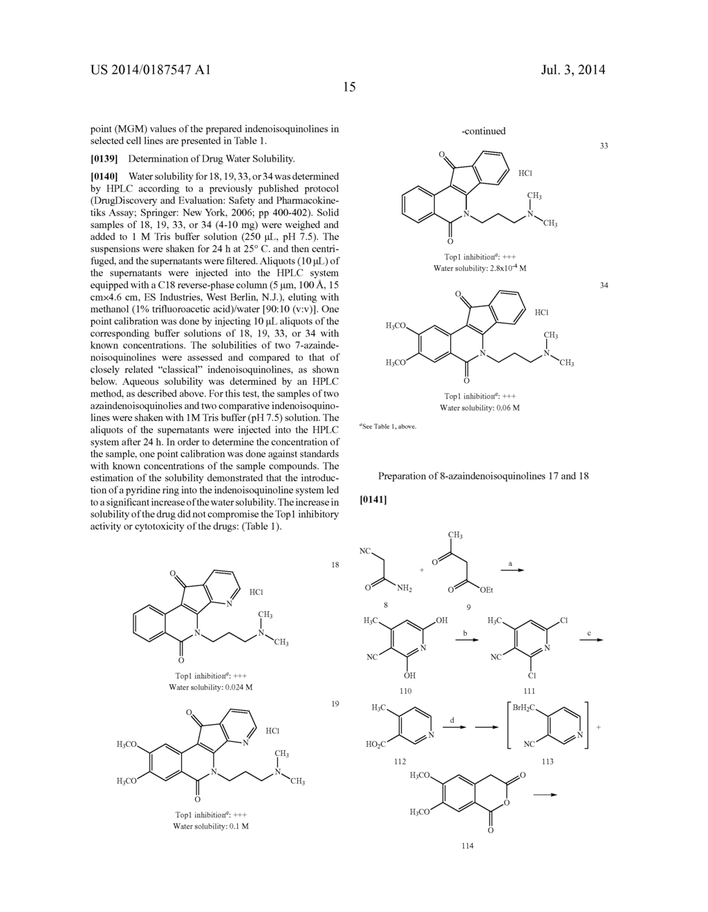 AZAINDENOISOQUINOLINE TOPOISOMERASE I INHIBITORS - diagram, schematic, and image 16