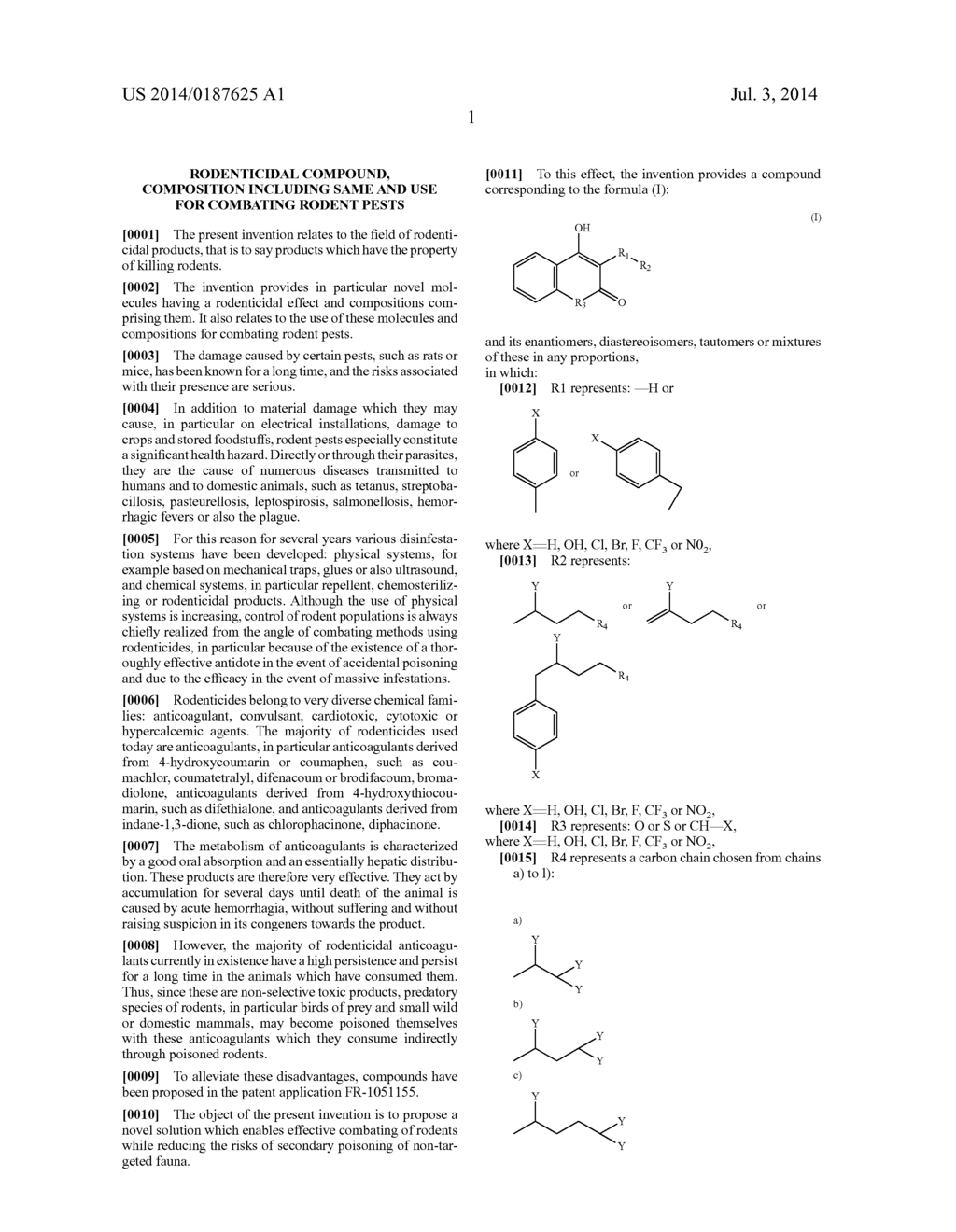 RODENTICIDAL COMPOUND, COMPOSITION INCLUDING SAME AND USE FOR COMBATING     RODENT PESTS - diagram, schematic, and image 02