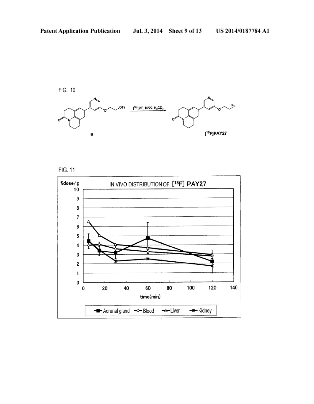 RADIOACTIVE QUINOLINONE DERIVATIVE AND PHARMACEUTICAL DRUG COMPRISING THE     SAME - diagram, schematic, and image 10