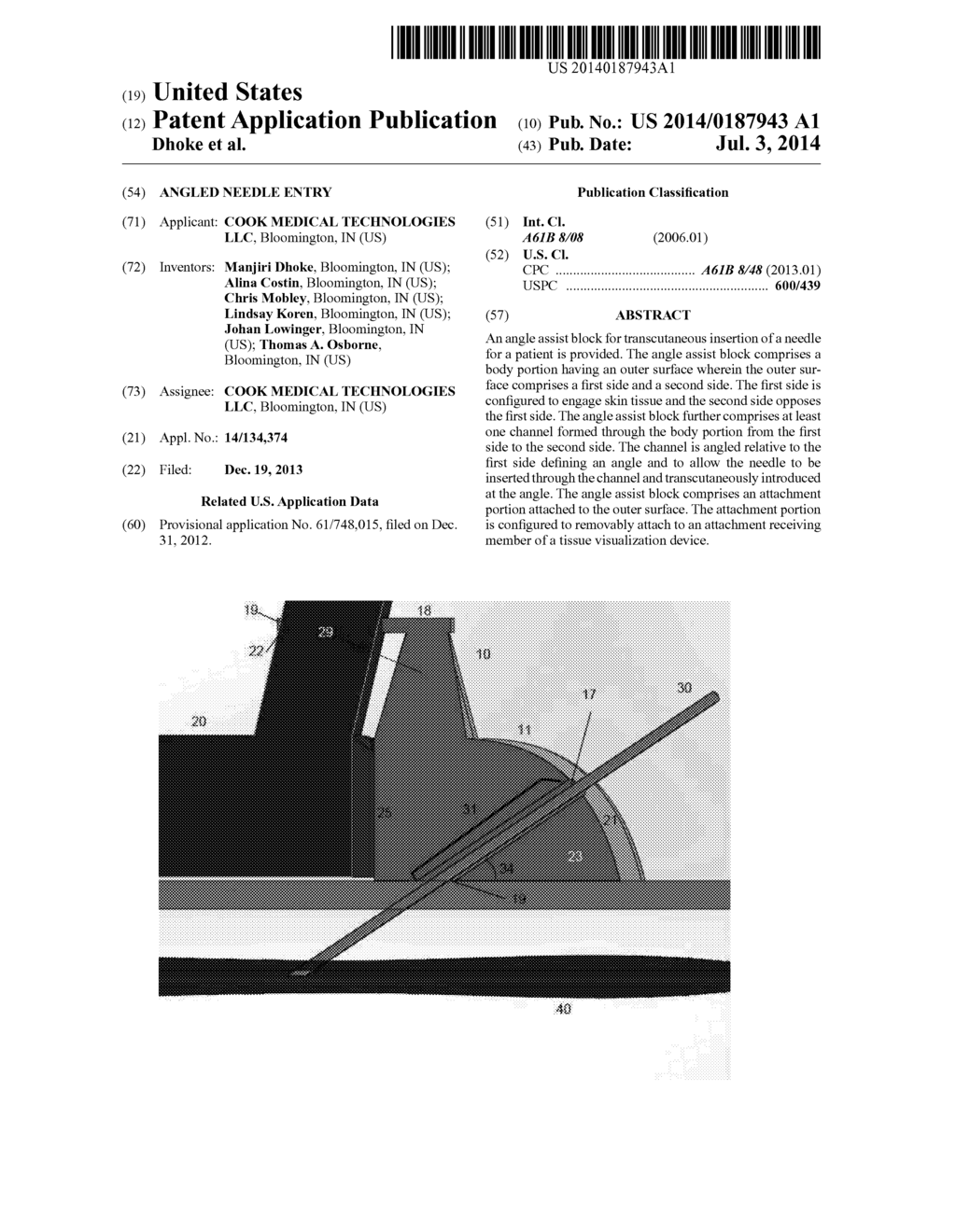 ANGLED NEEDLE ENTRY - diagram, schematic, and image 01