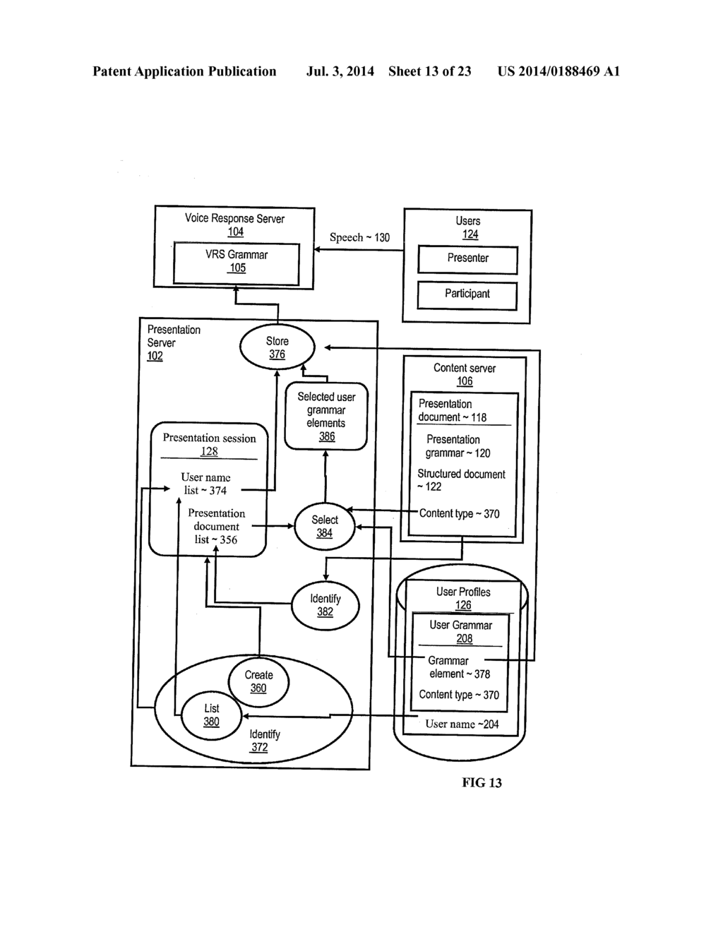 DIFFERENTIAL DYNAMIC CONTENT DELIVERY WITH TEXT DISPLAY IN DEPENDENCE UPON     SIMULTANEOUS SPEECH - diagram, schematic, and image 14