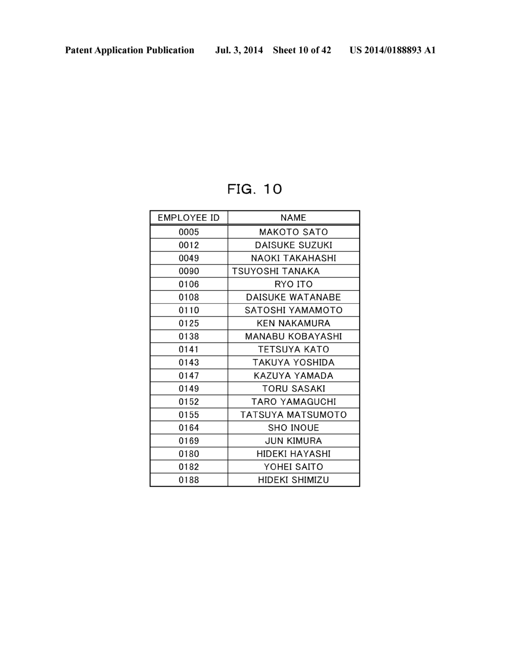 DATA RETRIEVAL APPARATUS, DATA STORAGE METHOD AND DATA RETRIEVAL METHOD - diagram, schematic, and image 11