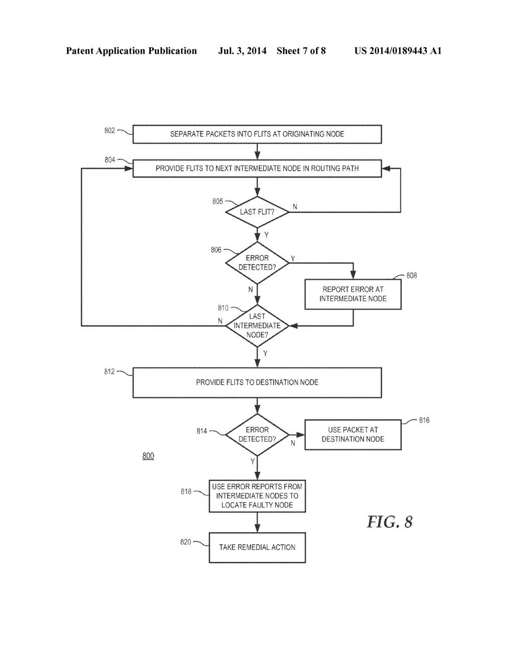 HOP-BY-HOP ERROR DETECTION IN A SERVER SYSTEM - diagram, schematic, and image 08