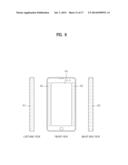 PORTABLE DEVICE AND METHOD FOR CONTROLLING USER INTERFACE IN PORTABLE     DEVICE diagram and image