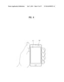 PORTABLE DEVICE AND METHOD FOR CONTROLLING USER INTERFACE IN PORTABLE     DEVICE diagram and image