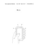 PORTABLE DEVICE AND METHOD FOR CONTROLLING USER INTERFACE IN PORTABLE     DEVICE diagram and image