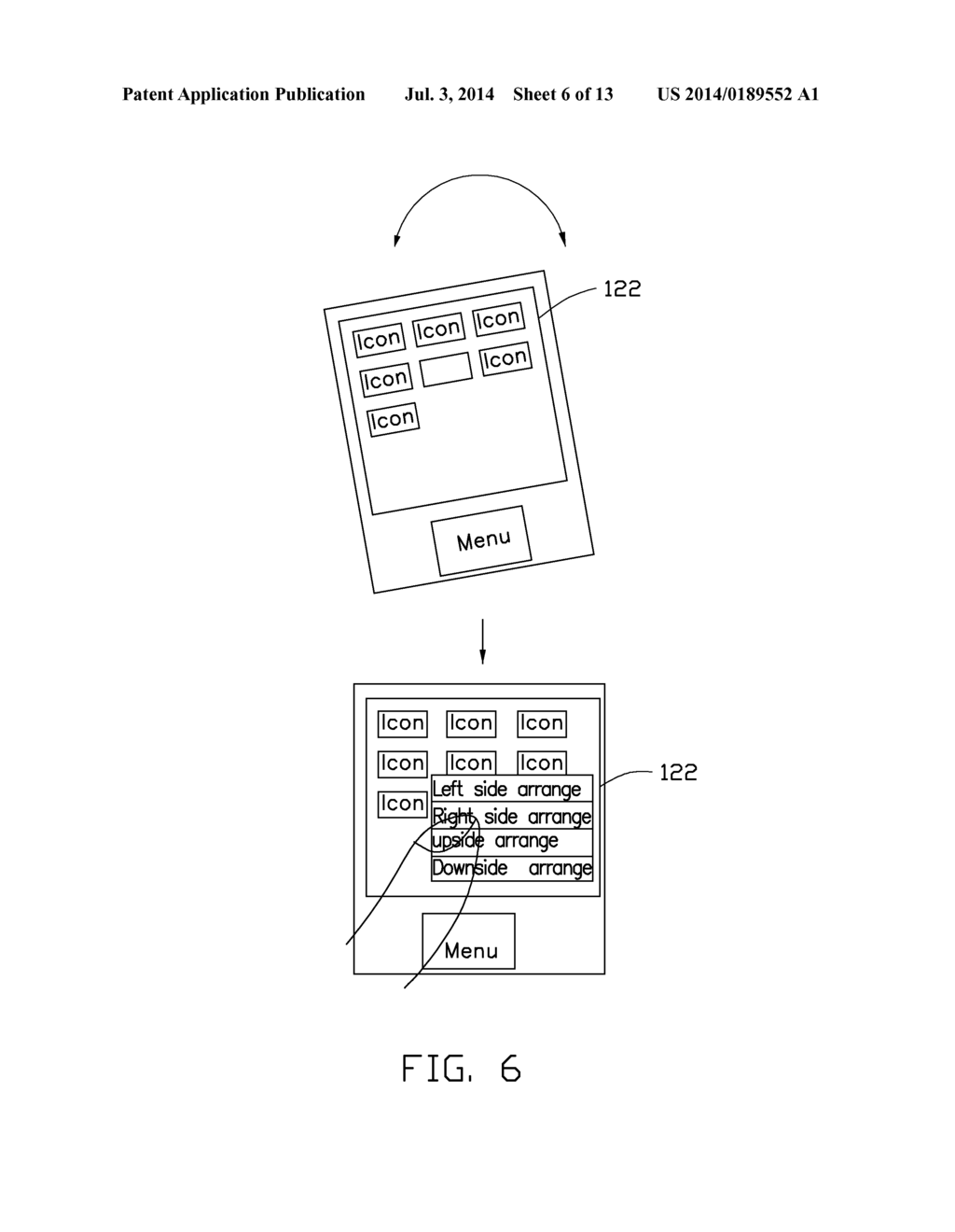 ELECTRONIC DEVICES AND METHODS FOR ARRANGING FUNCTIONAL ICONS OF THE     ELECTRONIC DEVICE - diagram, schematic, and image 07