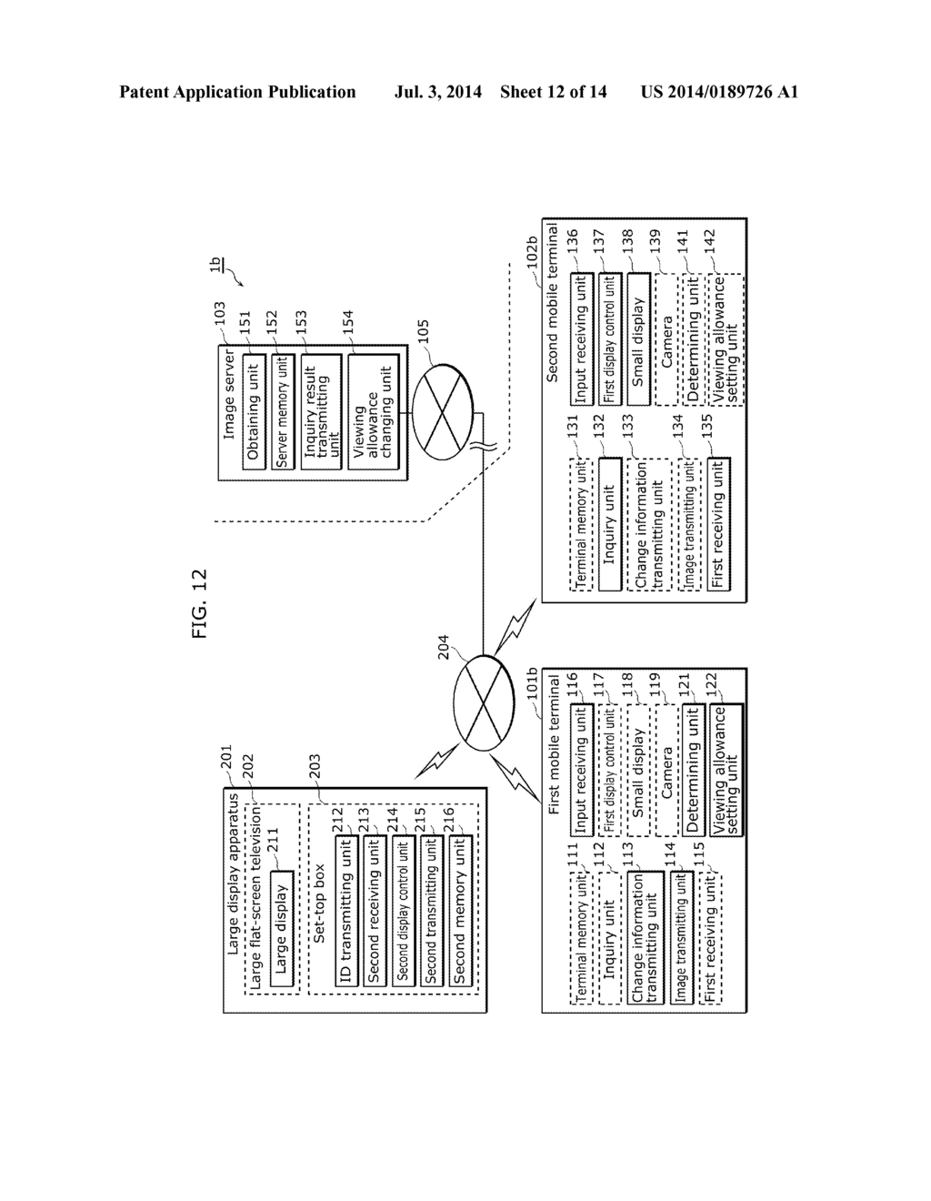 IMAGE VIEWING SYSTEM, RECEIVER MOBILE TERMINAL, IMAGE SERVER, AND IMAGE     VIEWING METHOD - diagram, schematic, and image 13