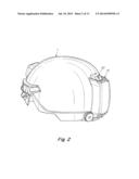 BATTERY PACK AND HELMET MOUNTING ARRANGEMENT diagram and image