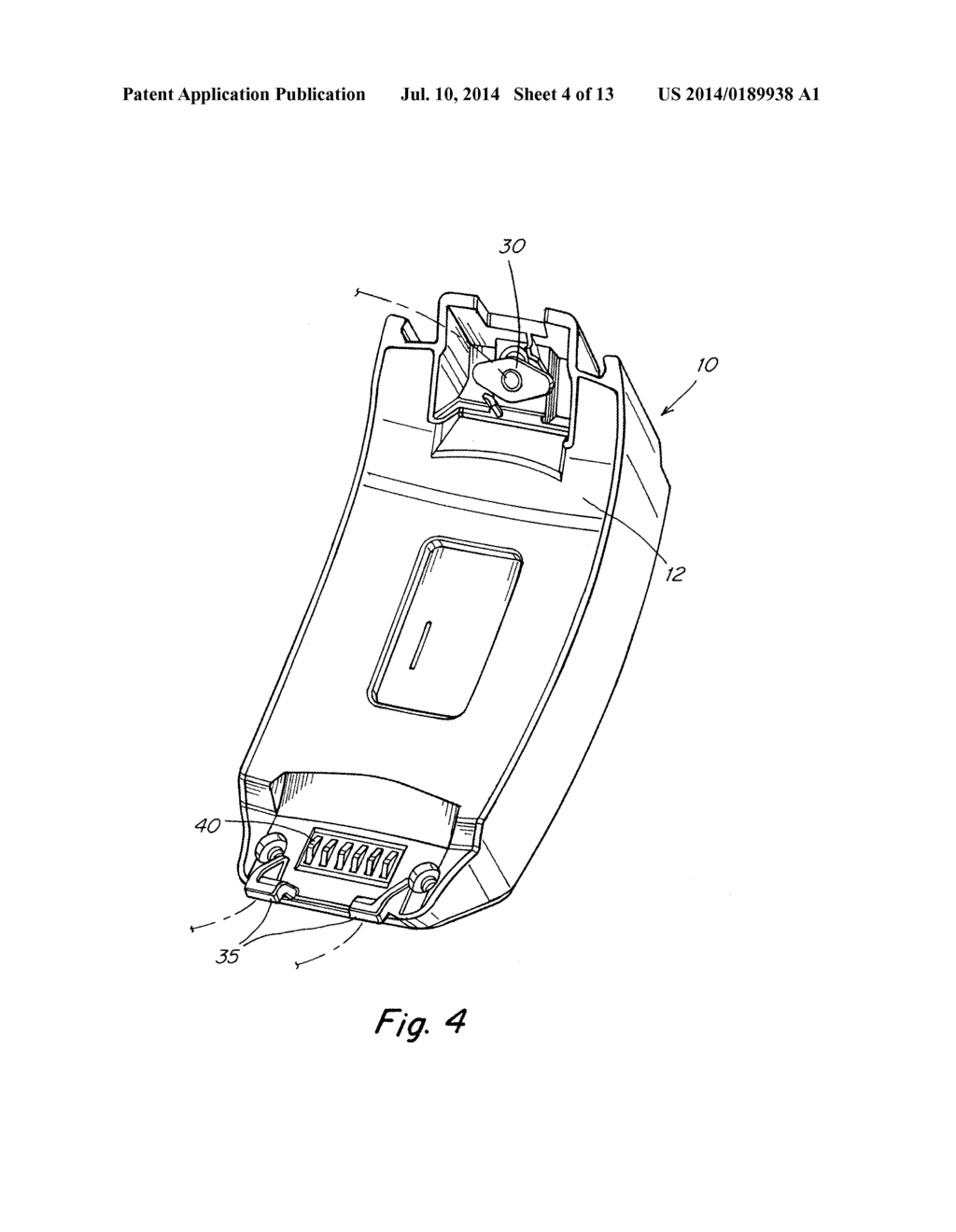 BATTERY PACK AND HELMET MOUNTING ARRANGEMENT - diagram, schematic, and image 05