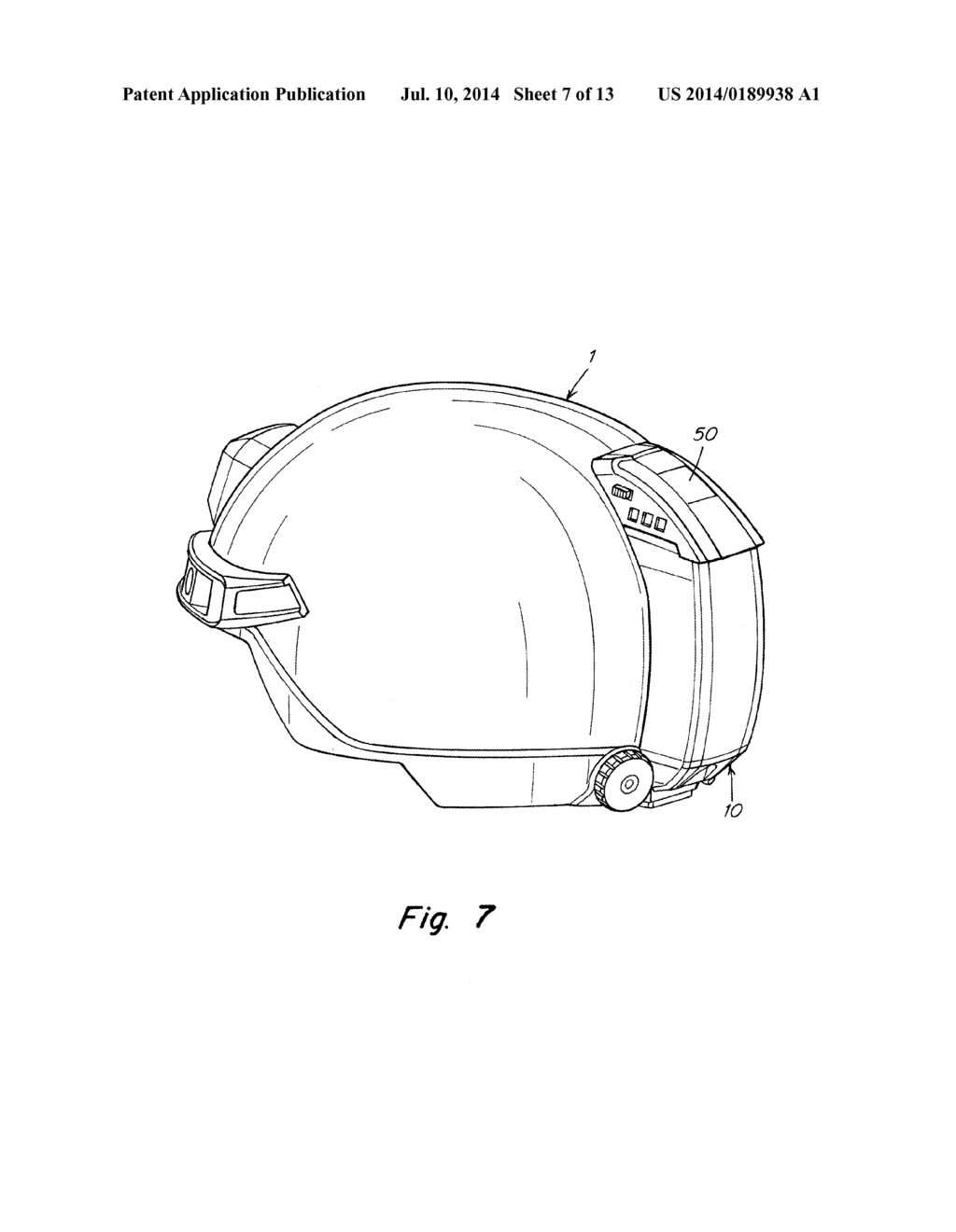 BATTERY PACK AND HELMET MOUNTING ARRANGEMENT - diagram, schematic, and image 08