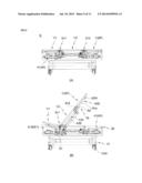 FREE FOLDING BED, DISPLACEMENT MEANS FOR SAME, AND METHOD FOR OPERATING     SAME diagram and image