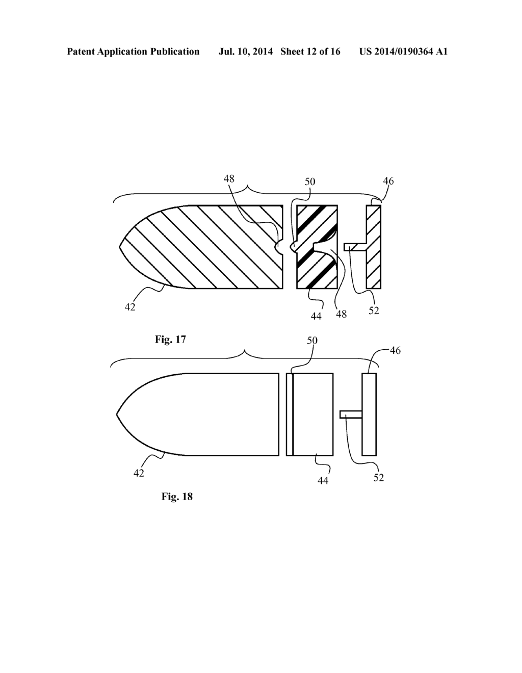 PROJECTILE ASSEMBLY WITH STABILIZATION/OBTURATION ENHANCEMENT - diagram, schematic, and image 13