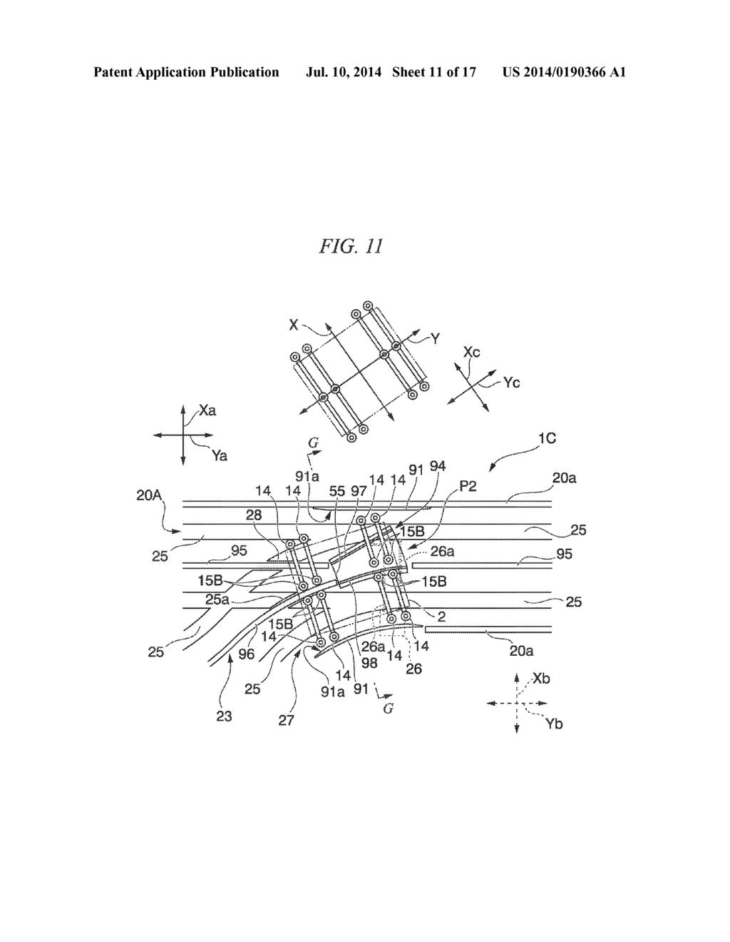 VEHICLE PICK-UP AND DELIVERY DEVICE AND TRACK-BASED TRANSPORTATION SYSTEM     PROVIDED THEREWITH - diagram, schematic, and image 12