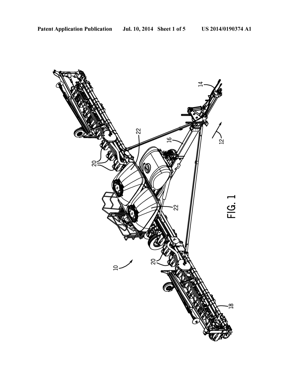 ROW UNIT OF AN AGRICULTURAL IMPLEMENT WITH MULTIPLE LOCATIONS FOR MOUNTING     A GAUGE WHEEL - diagram, schematic, and image 02
