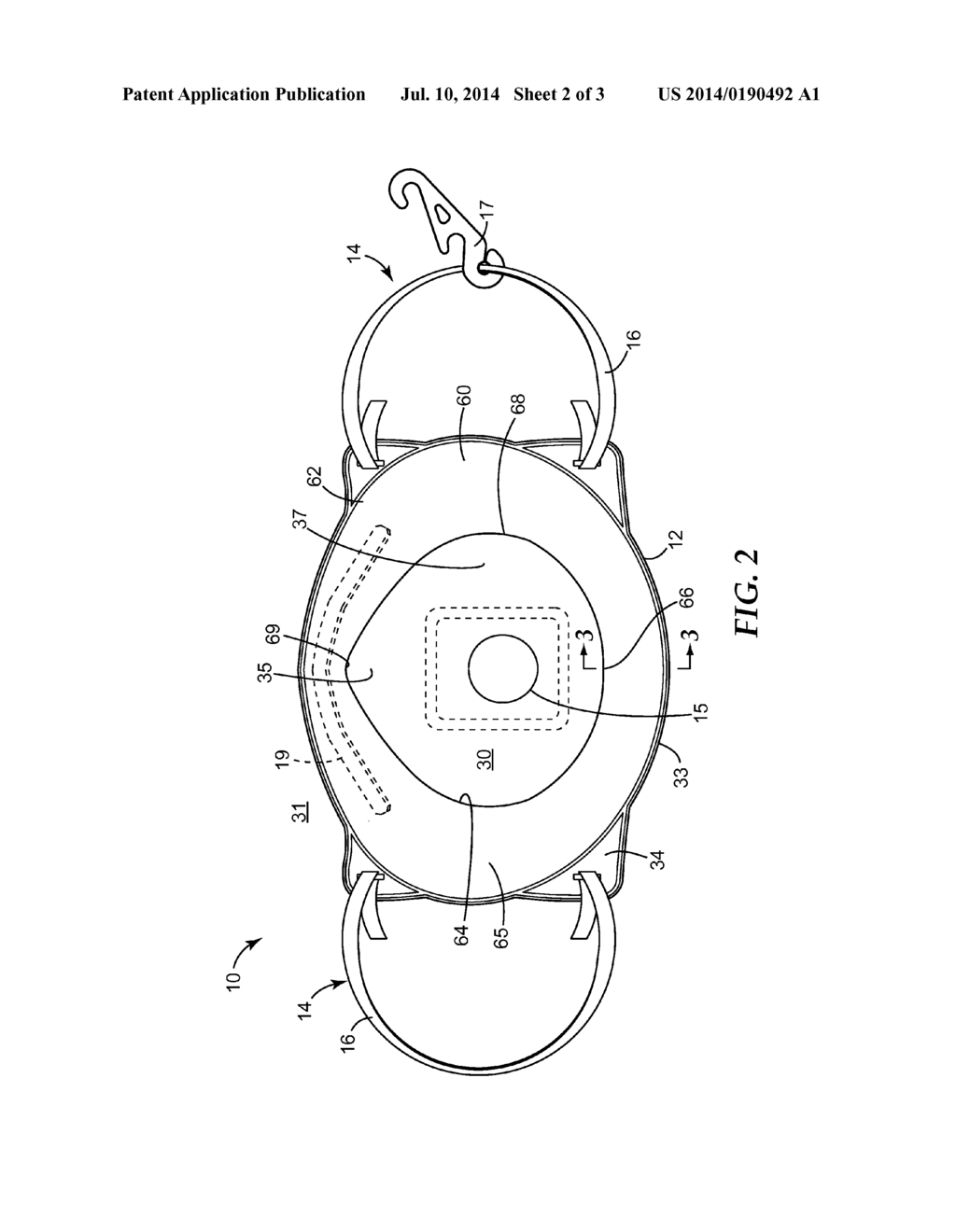 FILTERING FACE-PIECE RESPIRATOR HAVING A FACE SEAL COMPRISING A     WATER-VAPOR-BREATHABLE LAYER - diagram, schematic, and image 03