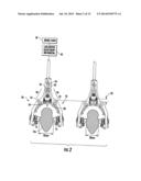 BRAKE HAVING CUSTOM KINEMATICS AND WIDE RANGE ADJUSTABILITY FOR WIDE AND     NARROW RIMS diagram and image