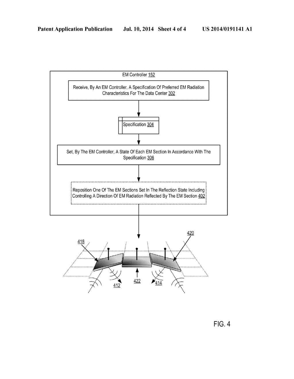 CONTROLLING ELECTROMAGNETIC RADIATION IN A DATA CENTER - diagram, schematic, and image 05