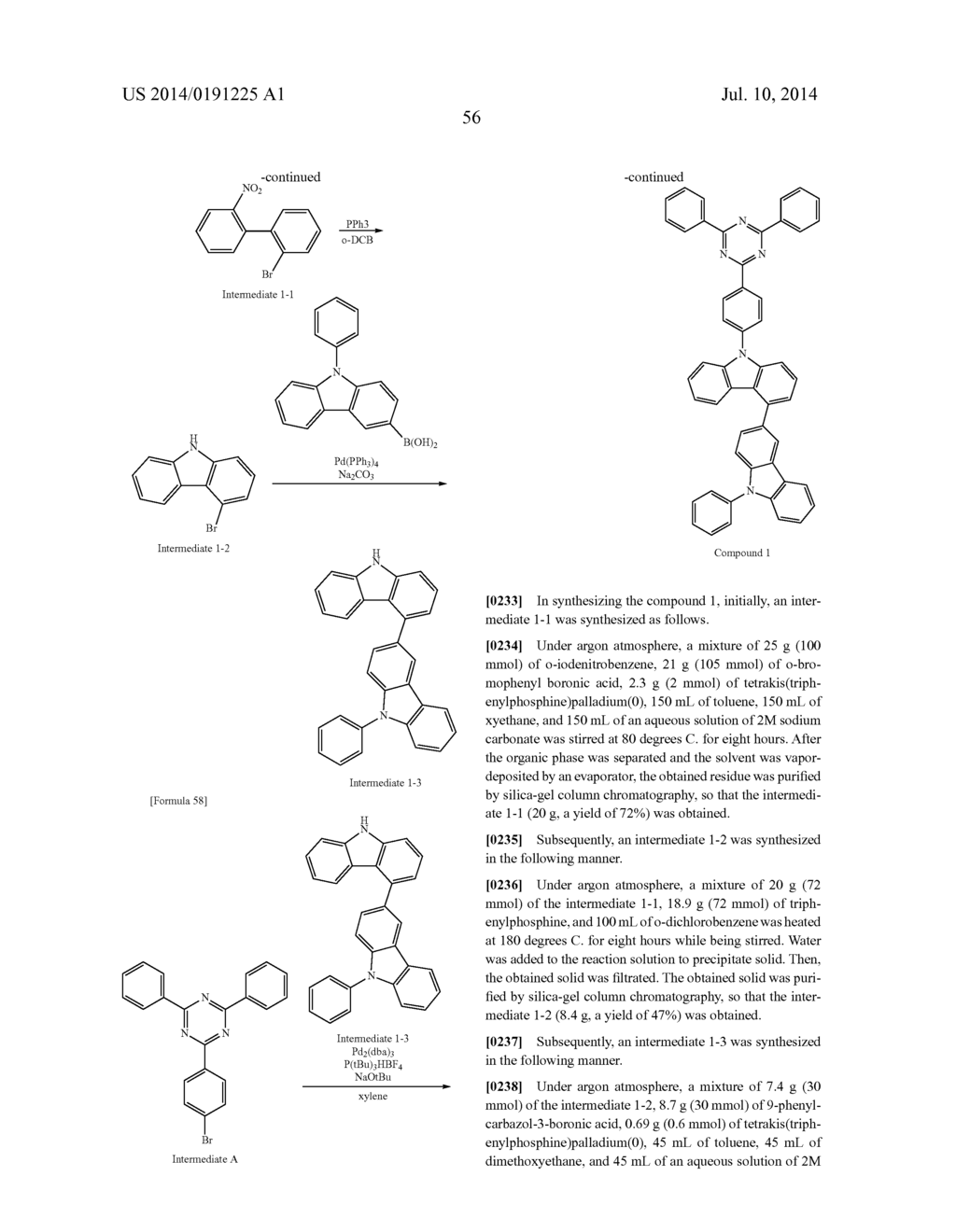 BISCARBAZOLE DERIVATIVE AND ORGANIC ELECTROLUMINESCENCE ELEMENT USING SAME - diagram, schematic, and image 58