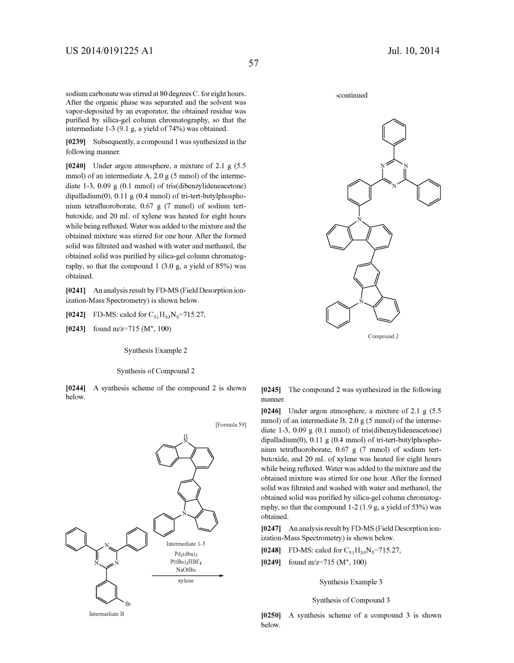 BISCARBAZOLE DERIVATIVE AND ORGANIC ELECTROLUMINESCENCE ELEMENT USING SAME - diagram, schematic, and image 59