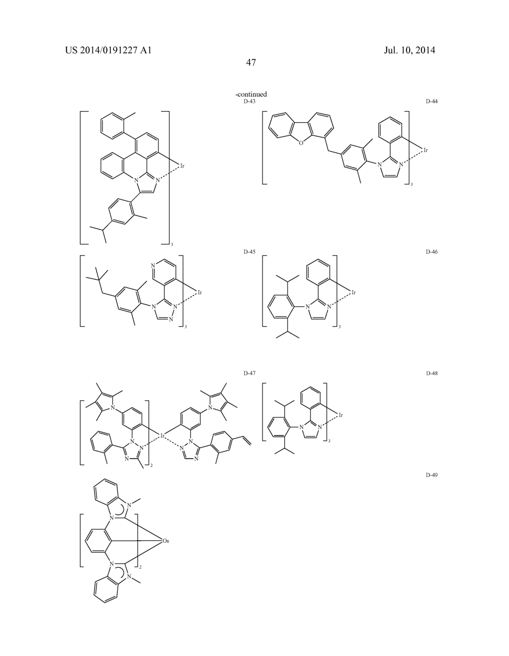 ORGANIC ELECTROLUMINESCENCE ELEMENT - diagram, schematic, and image 53