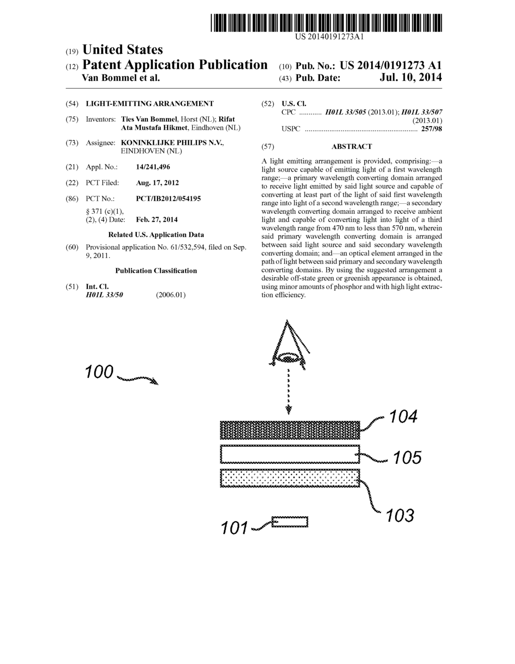 Light-emitting arrangement - diagram, schematic, and image 01