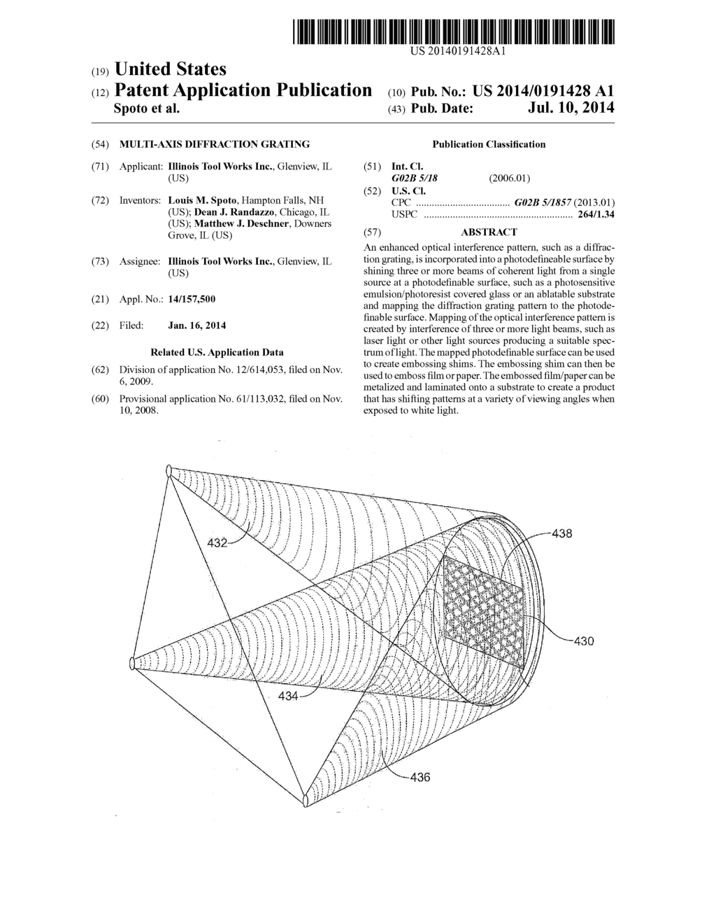 MULTI-AXIS DIFFRACTION GRATING - diagram, schematic, and image 01